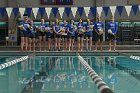 Swimming Senior Day  Wheaton College Women's Swimming & Diving seniors were honored on Senior Day prior to the team’s duel meet against Babson, January 11, 2020. - Photo By: KEITH NORDSTROM : Wheaton, Swimming, Senior Day